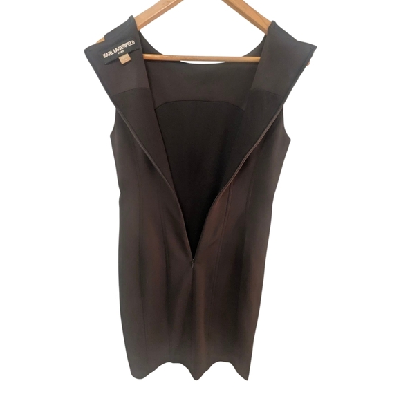 Karl Lagerfeld Black Sheath Mini Dress - Picture 6 of 10